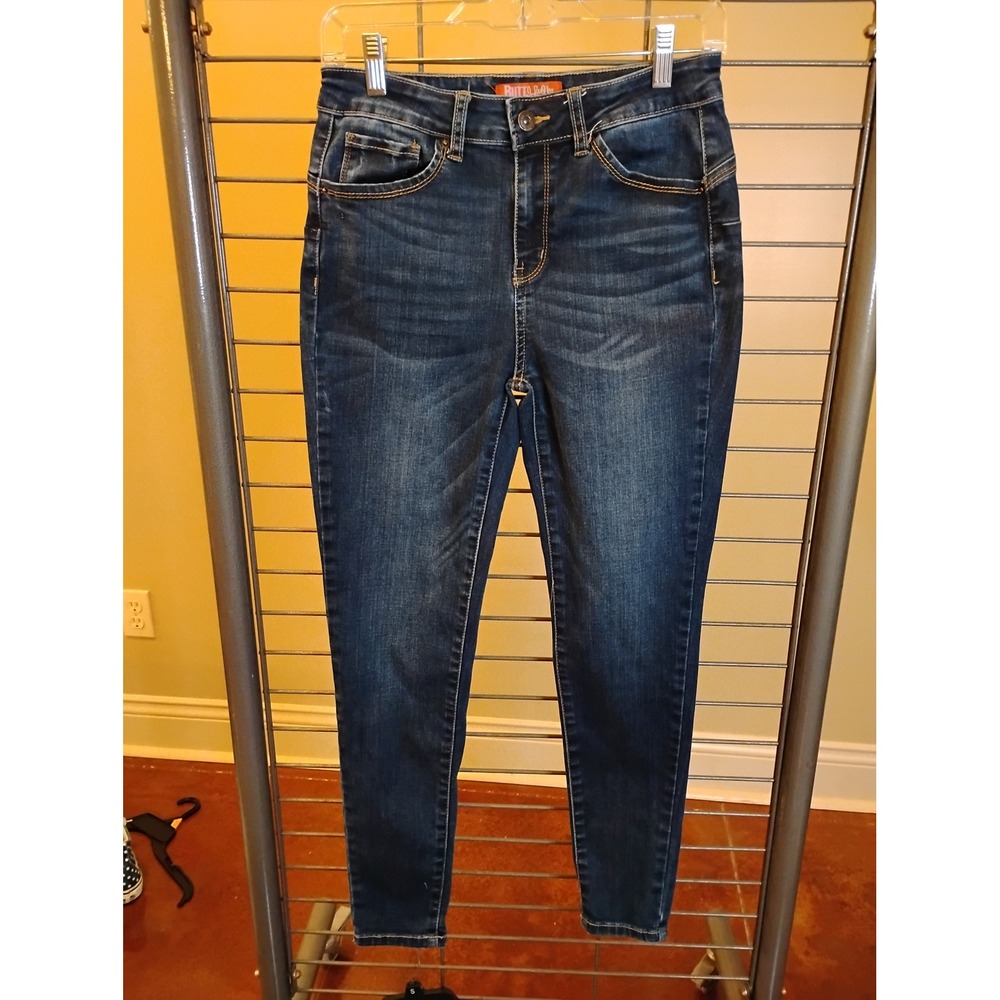 Wax Jean Butt I Love You Dark Wash‎ Skinny Jeans Push Up High Rise 90500 28x26